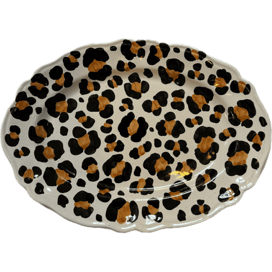 Leopardo Oval Platter 32cm