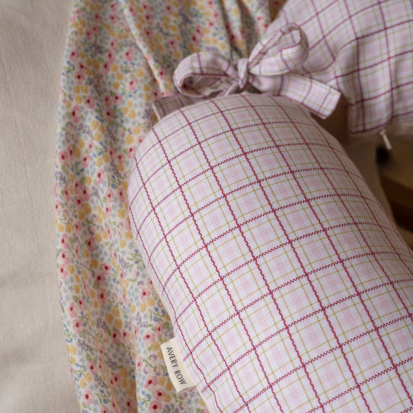 Nursing Pillow - Pink Check