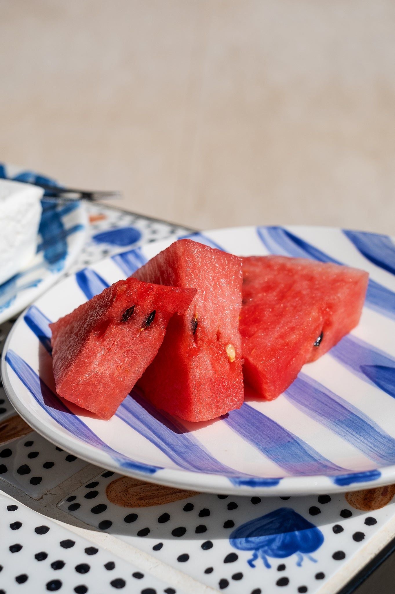 Aegean Stripes Plate-