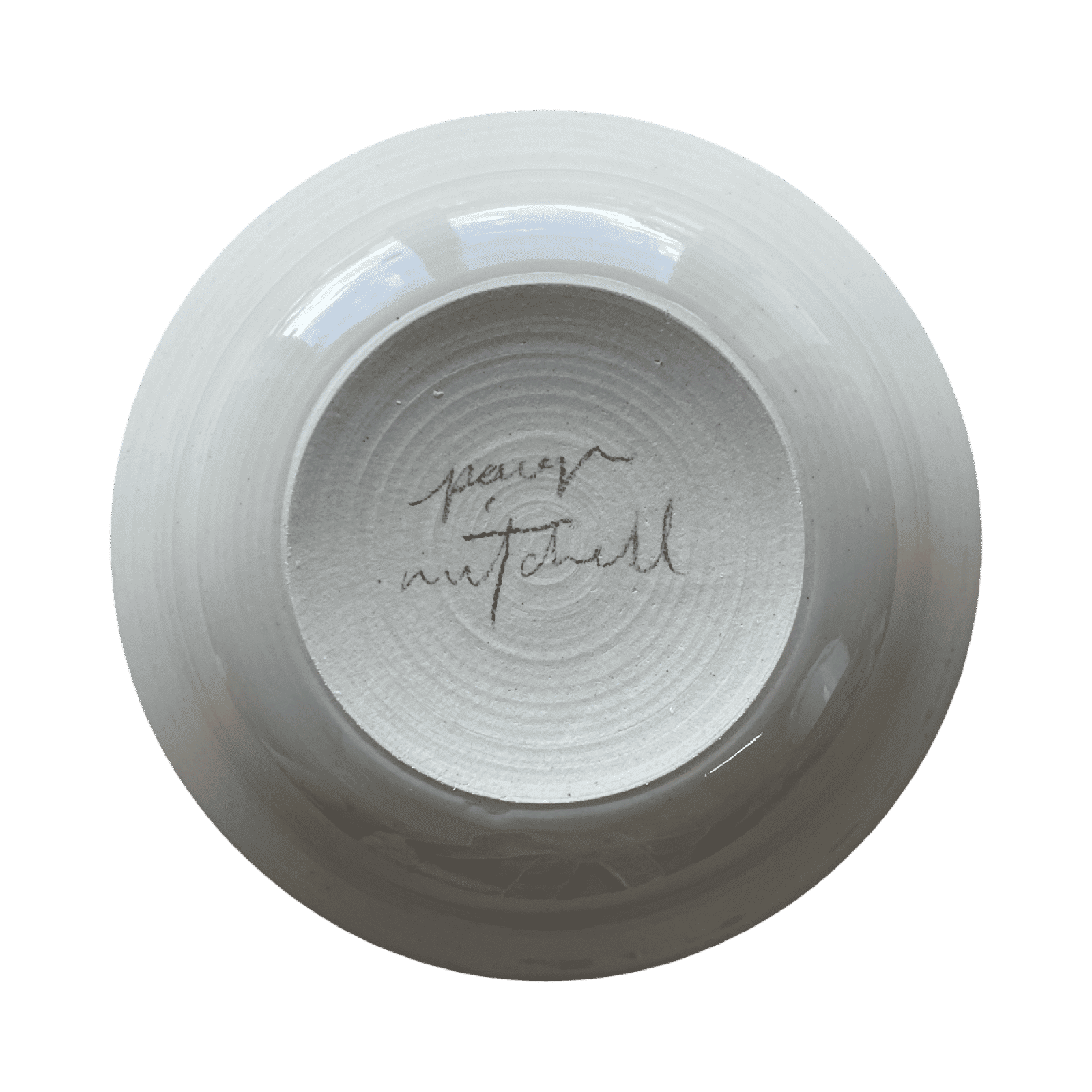 White Stoneware Bowl #4