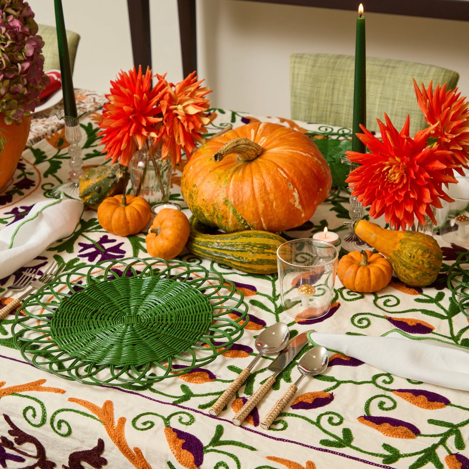 Autumn Suzani Tablecloth Tablecloths