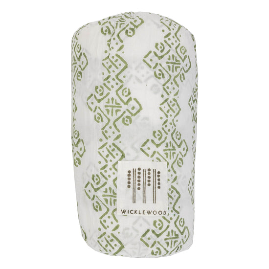 Double Mali Star Quilt Green Pink