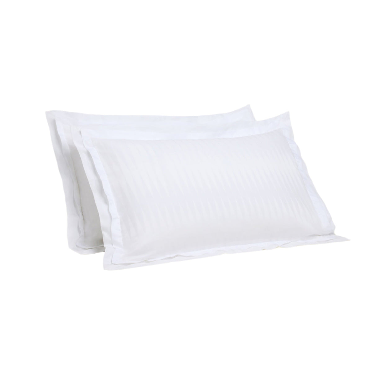 Jacquard Organic Cotton Pillowcases - Pure White