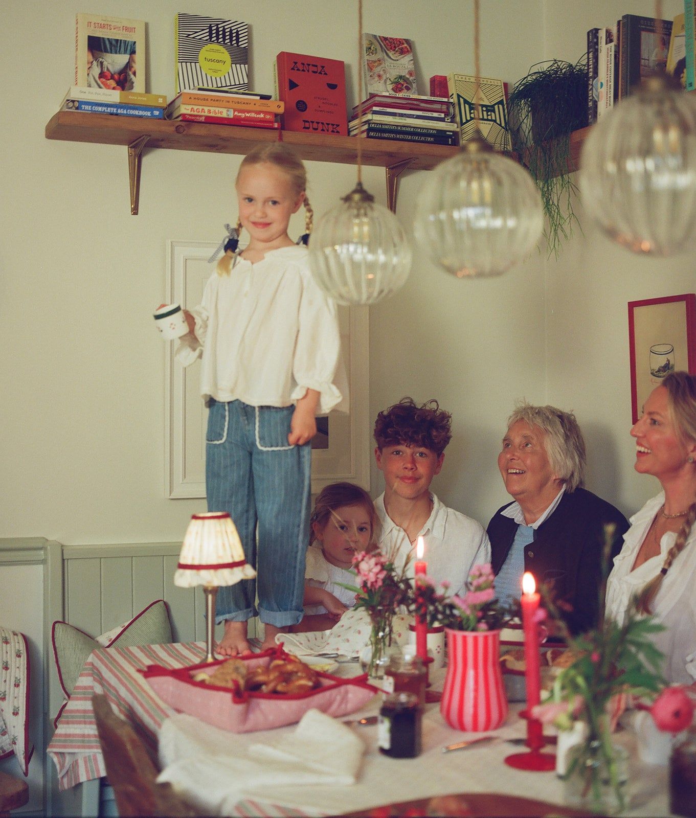 Basket Tray - Faded Red