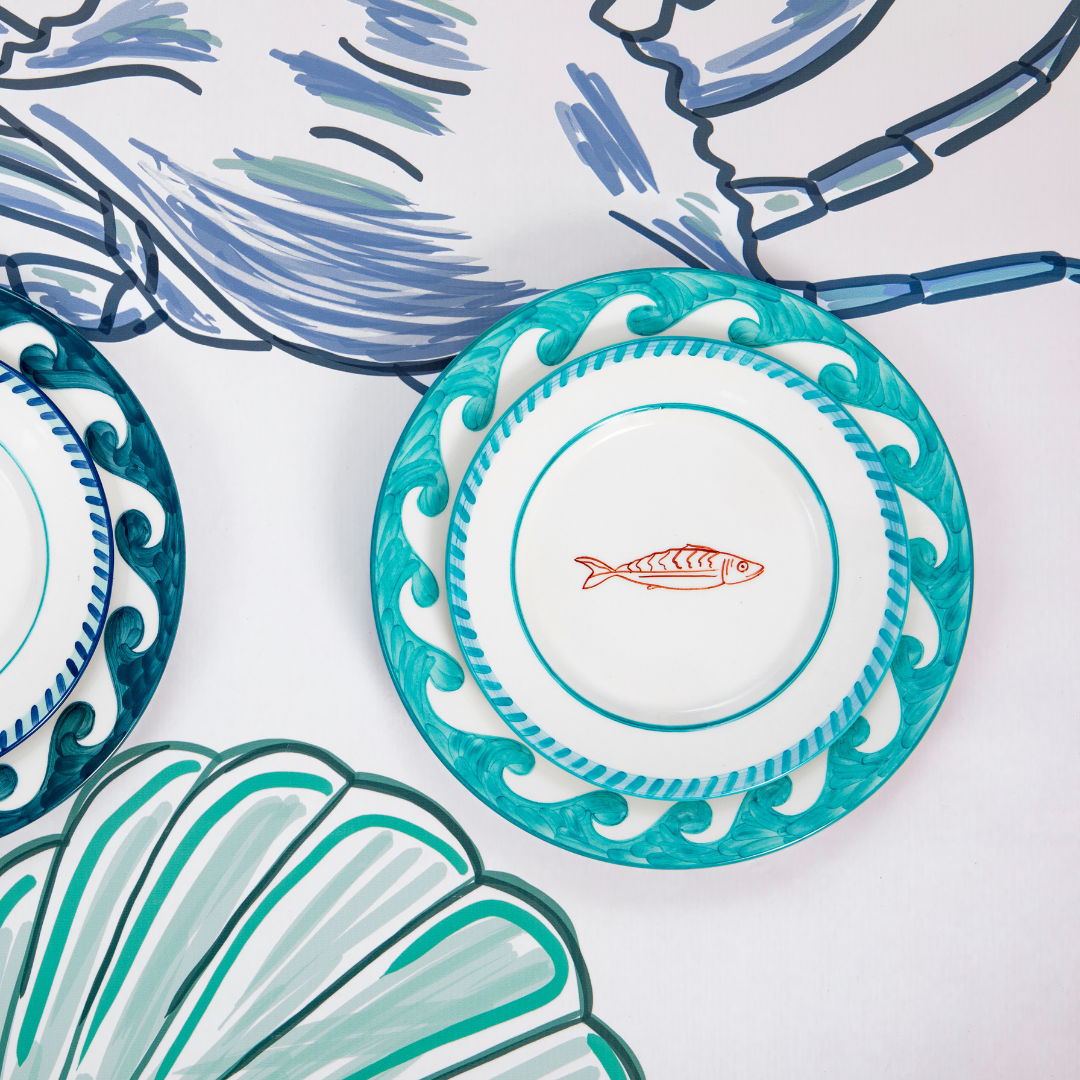 Acqua Dive In Dinner Plate Set-Of-Two