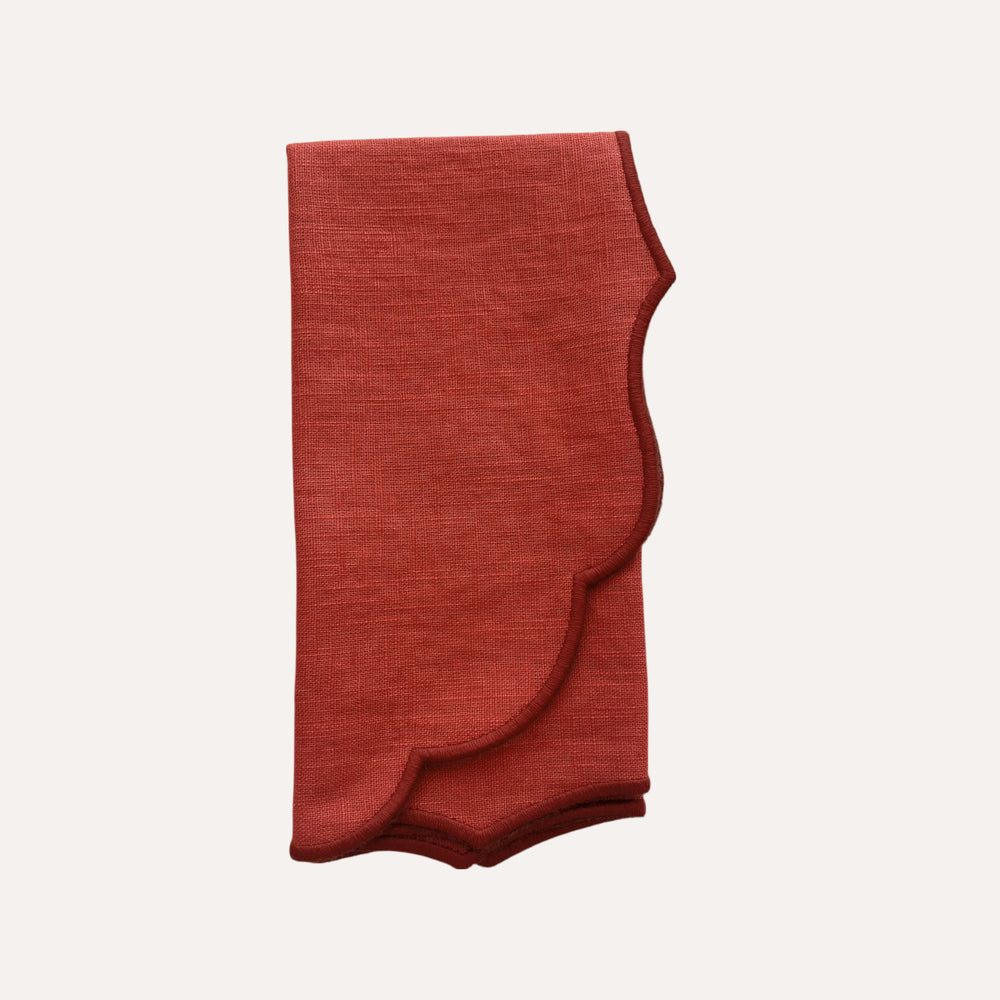 Palma Napkin, Terracotta with Terracotta