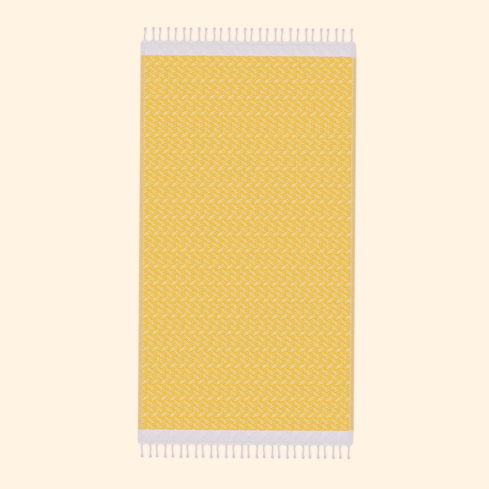 Modern Love Pure Cotton Bath & Beach Towel In Sunny Yellow