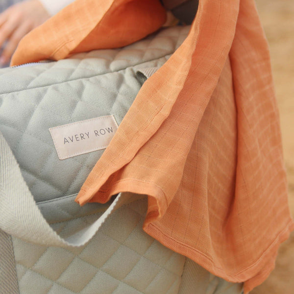 Baby Changing Bag - Sage (With Pram Clips)