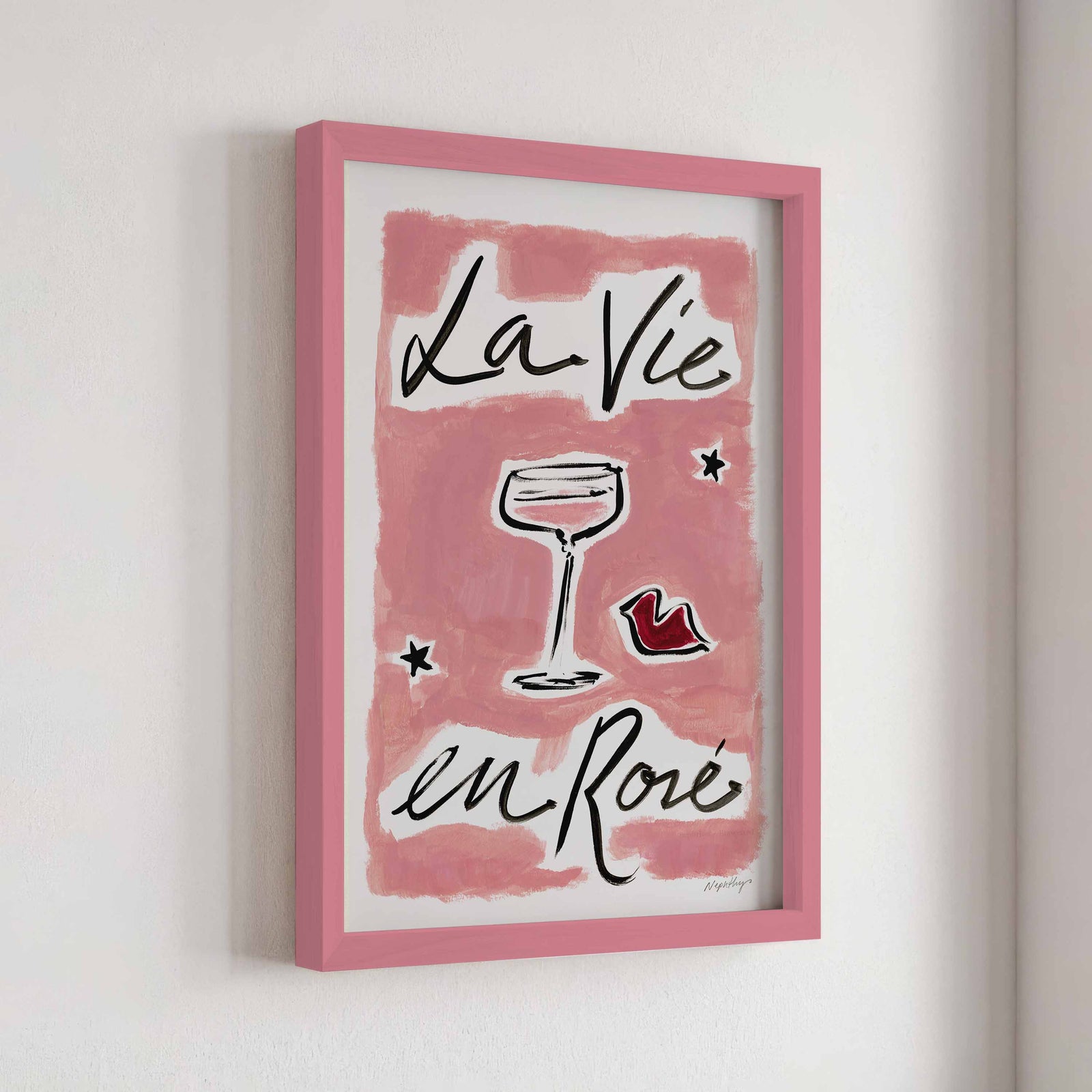 La Vie En Rosé Print