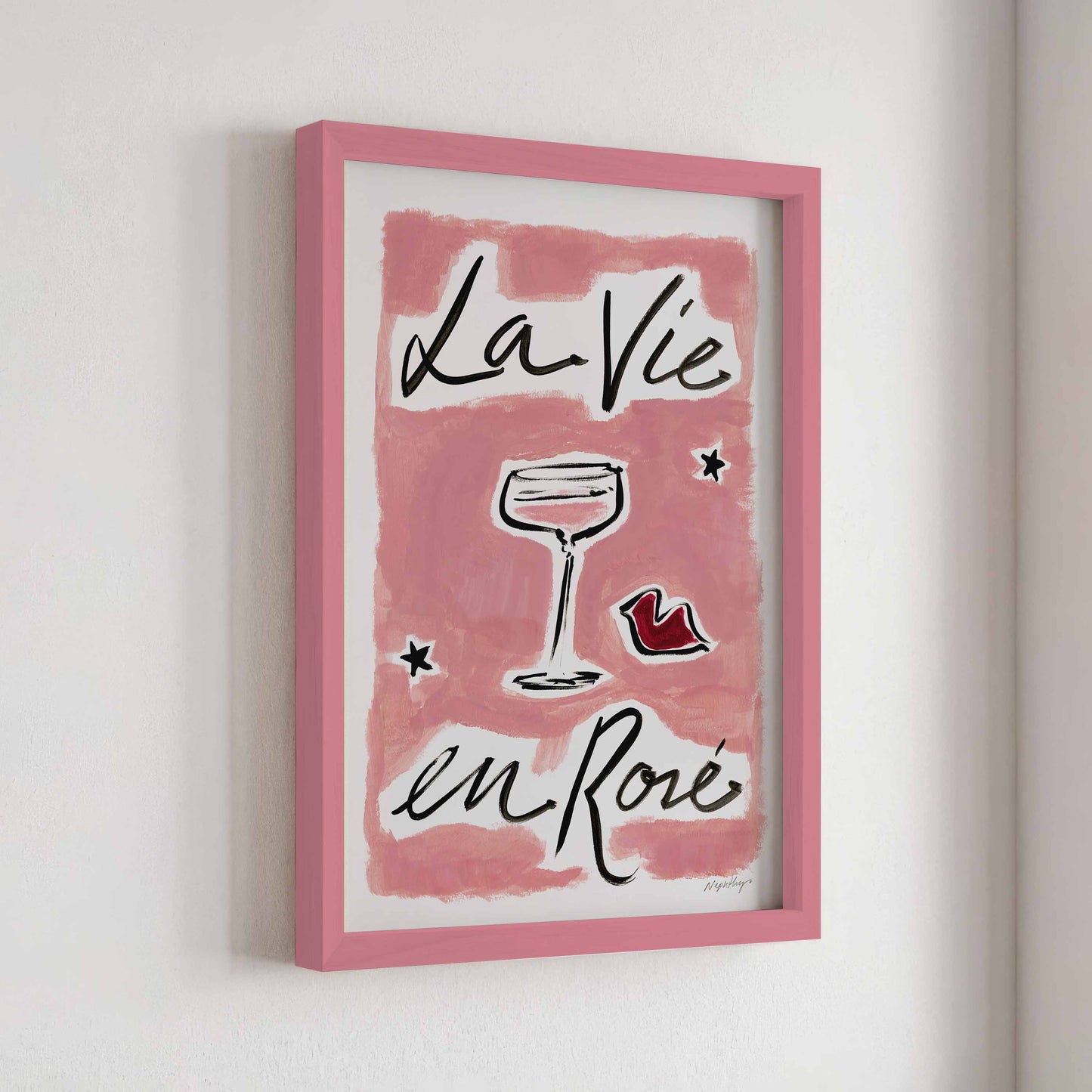 La Vie En Rosé Print