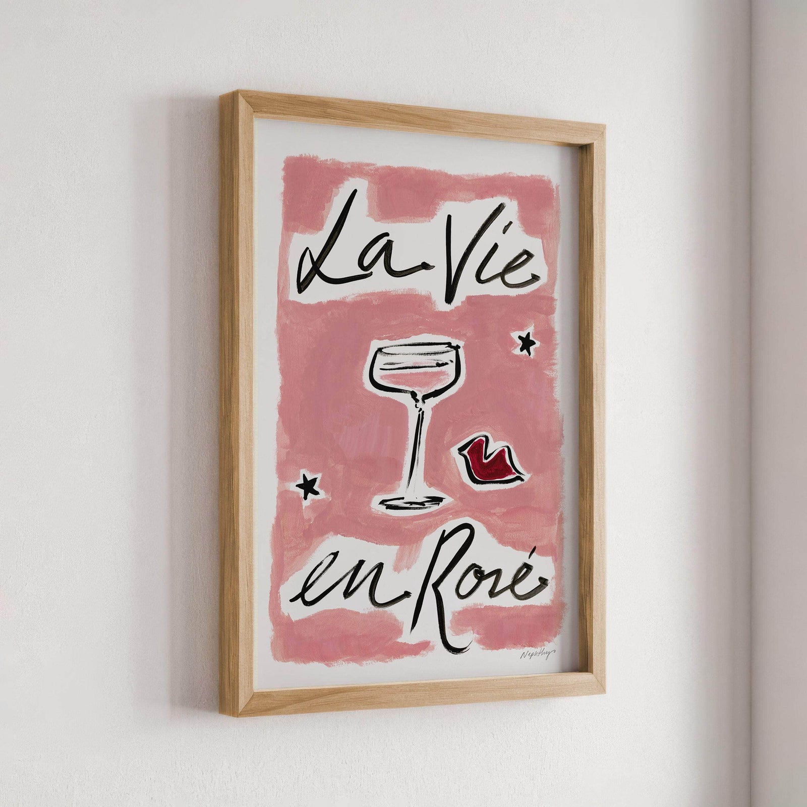 La Vie En Rosé Print