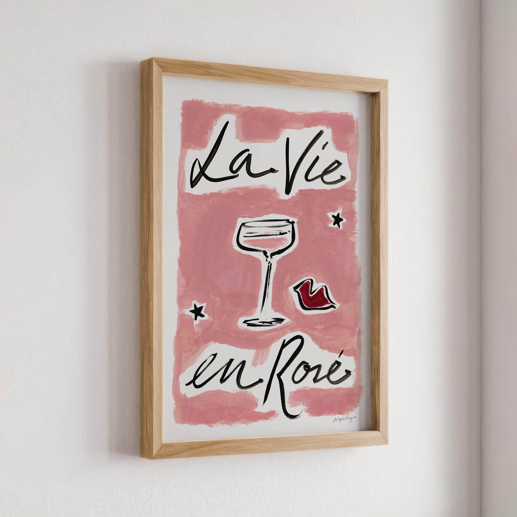 La Vie En Rosé Print