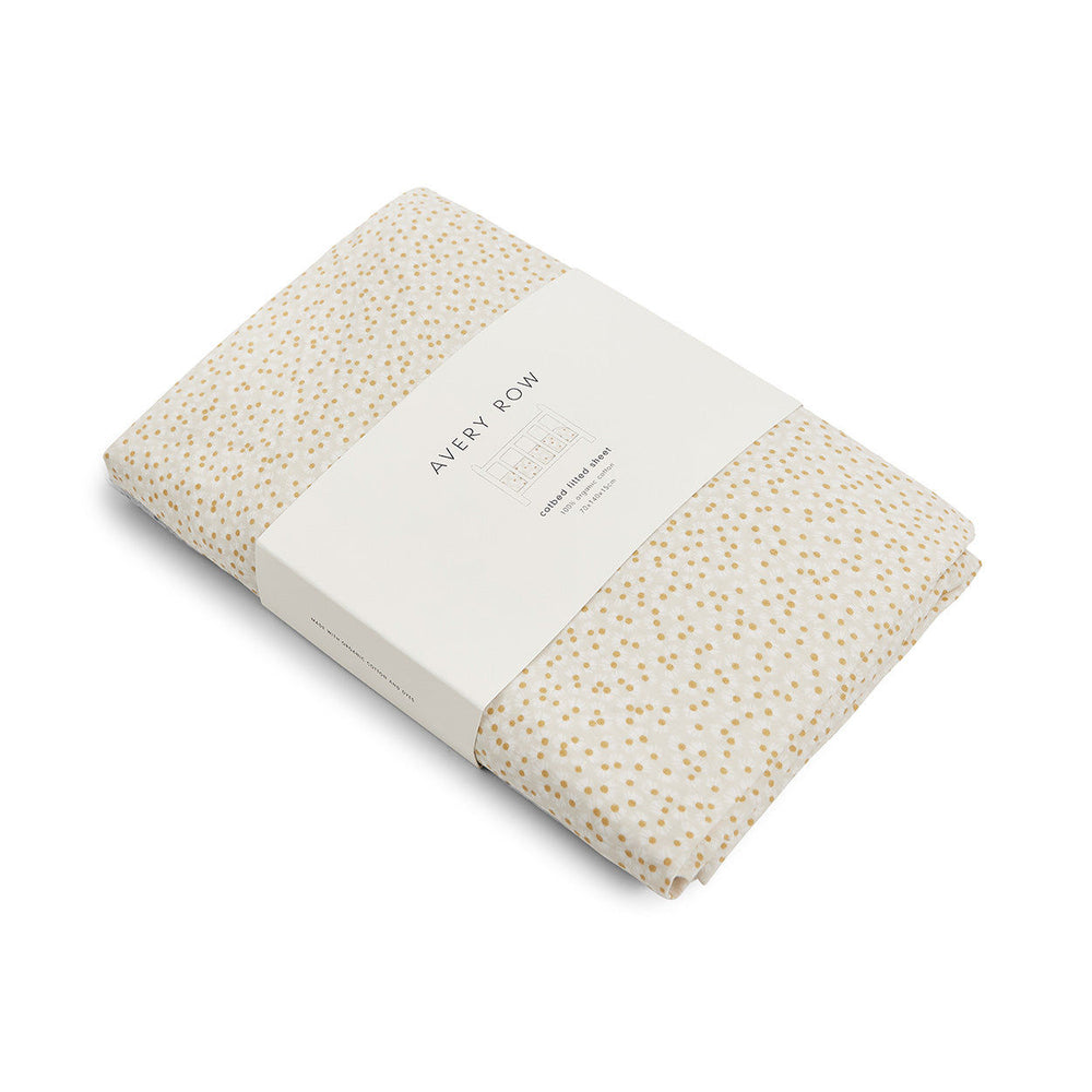 Cotbed Fitted Sheet - Daisy Meadow