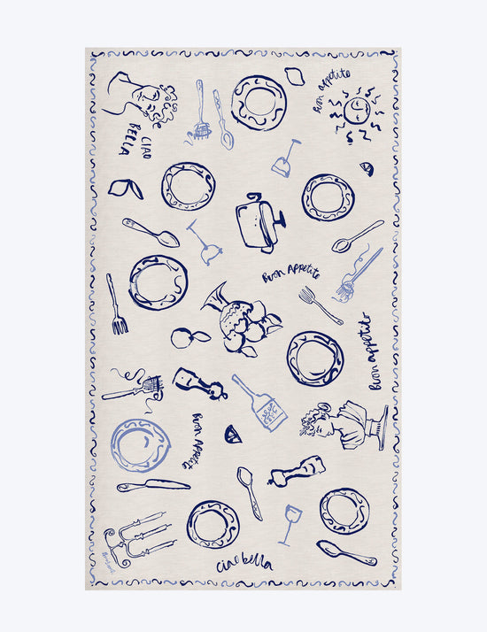 Ciao Bella Linen Tablecloth