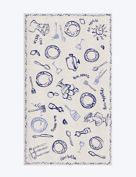 Ciao Bella Linen Tablecloth
