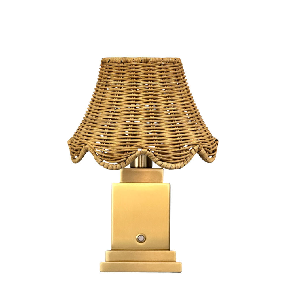 Molly Table Lamp - Rattan Scallop