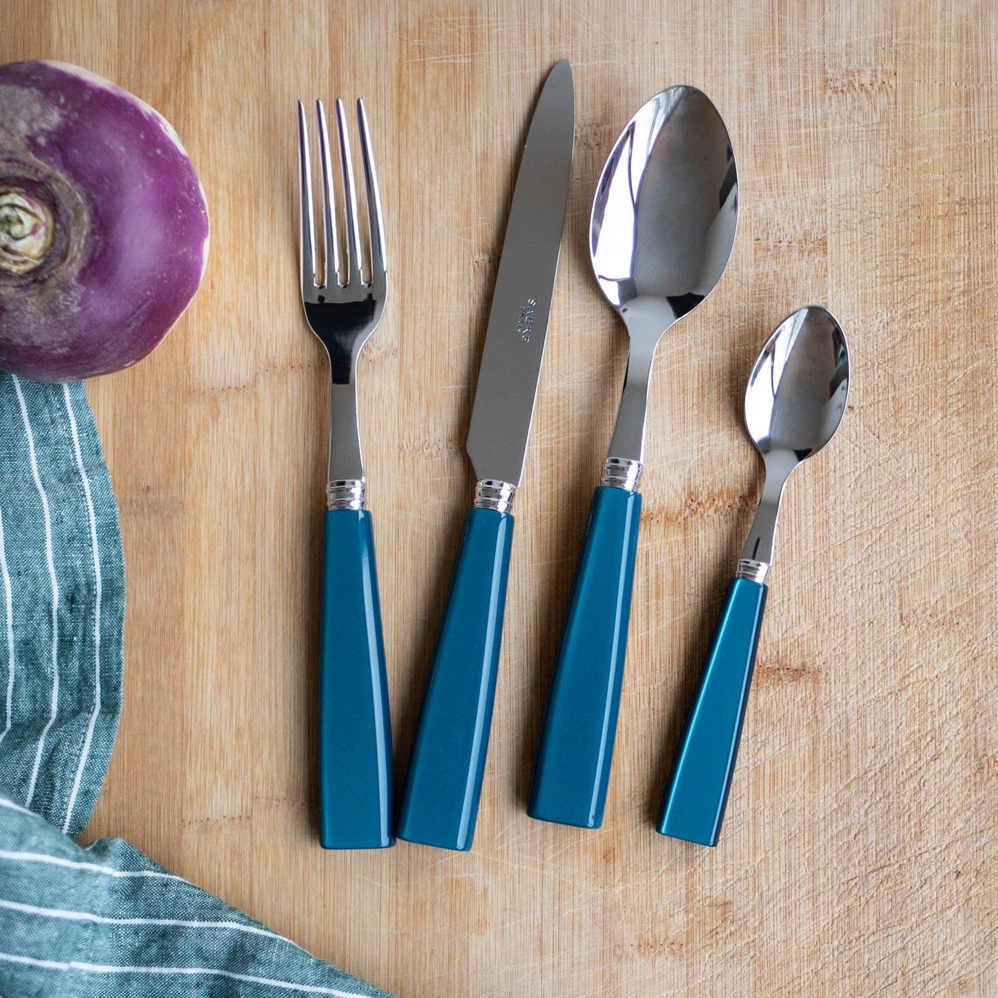 Icône 4 Pc Cutlery Set, Turquoise