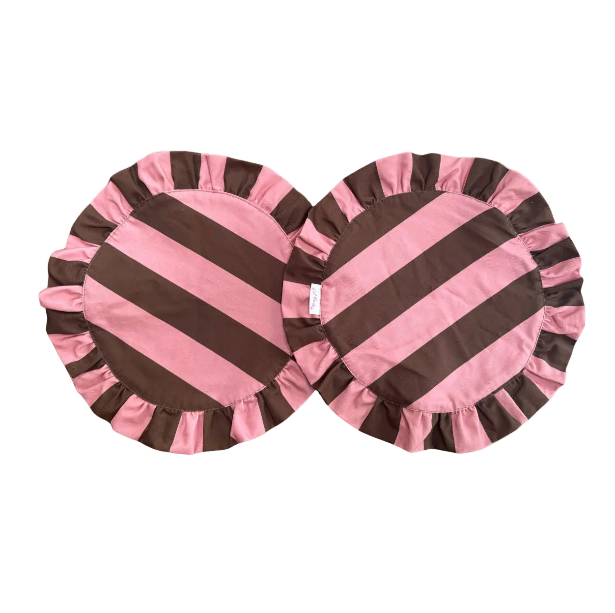 Darcy Placemat Pink/Brown Stripes - set of 2