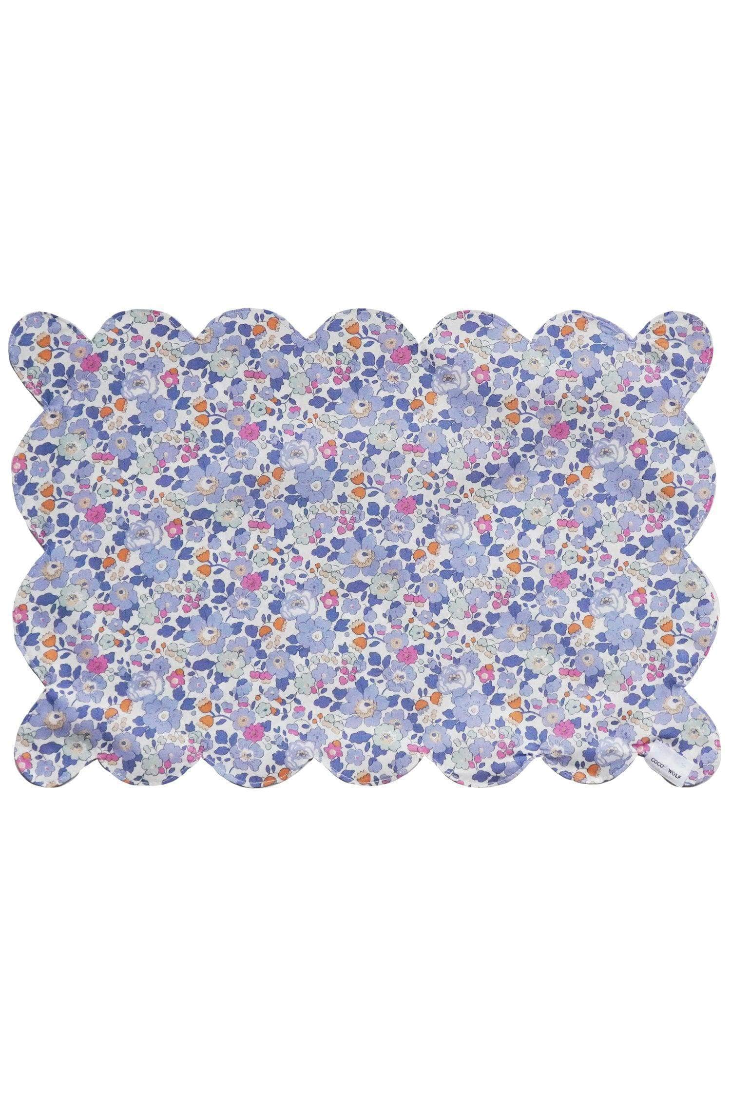 Reversible Scalloped Placemat Made With Liberty Fabric Betsy
