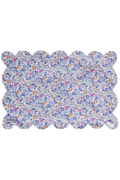 Reversible Scalloped Placemat Made With Liberty Fabric Betsy Blossom Pink