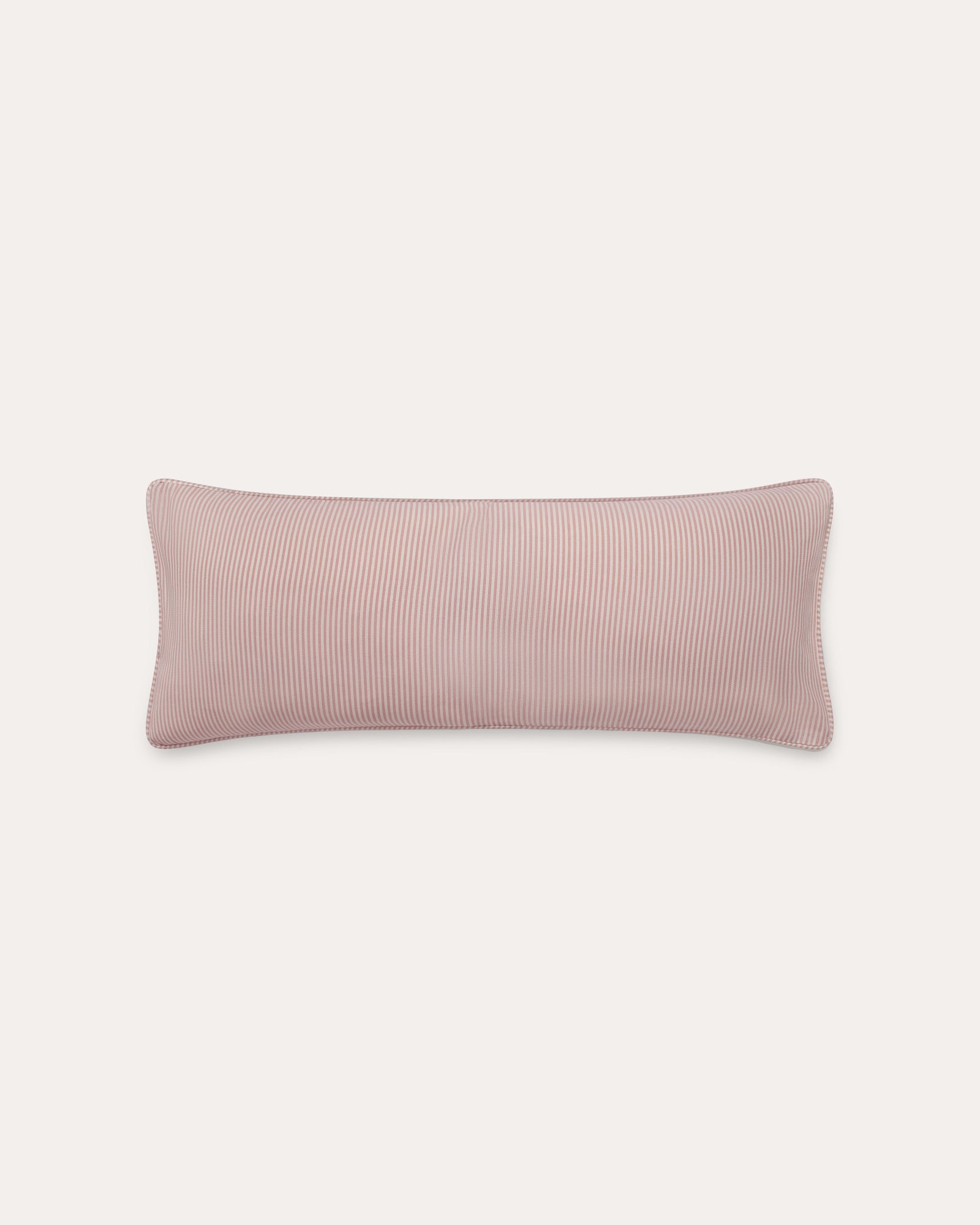 The Fine Stripe Long Cushion in Rose