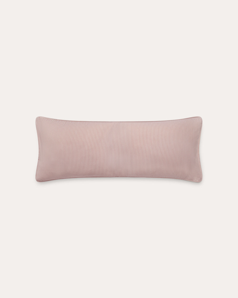 The Fine Stripe Long Cushion in Rose