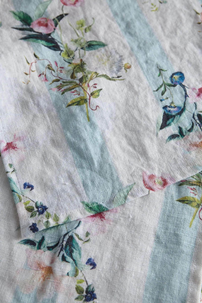 Flora Stripe Linen Napkin
