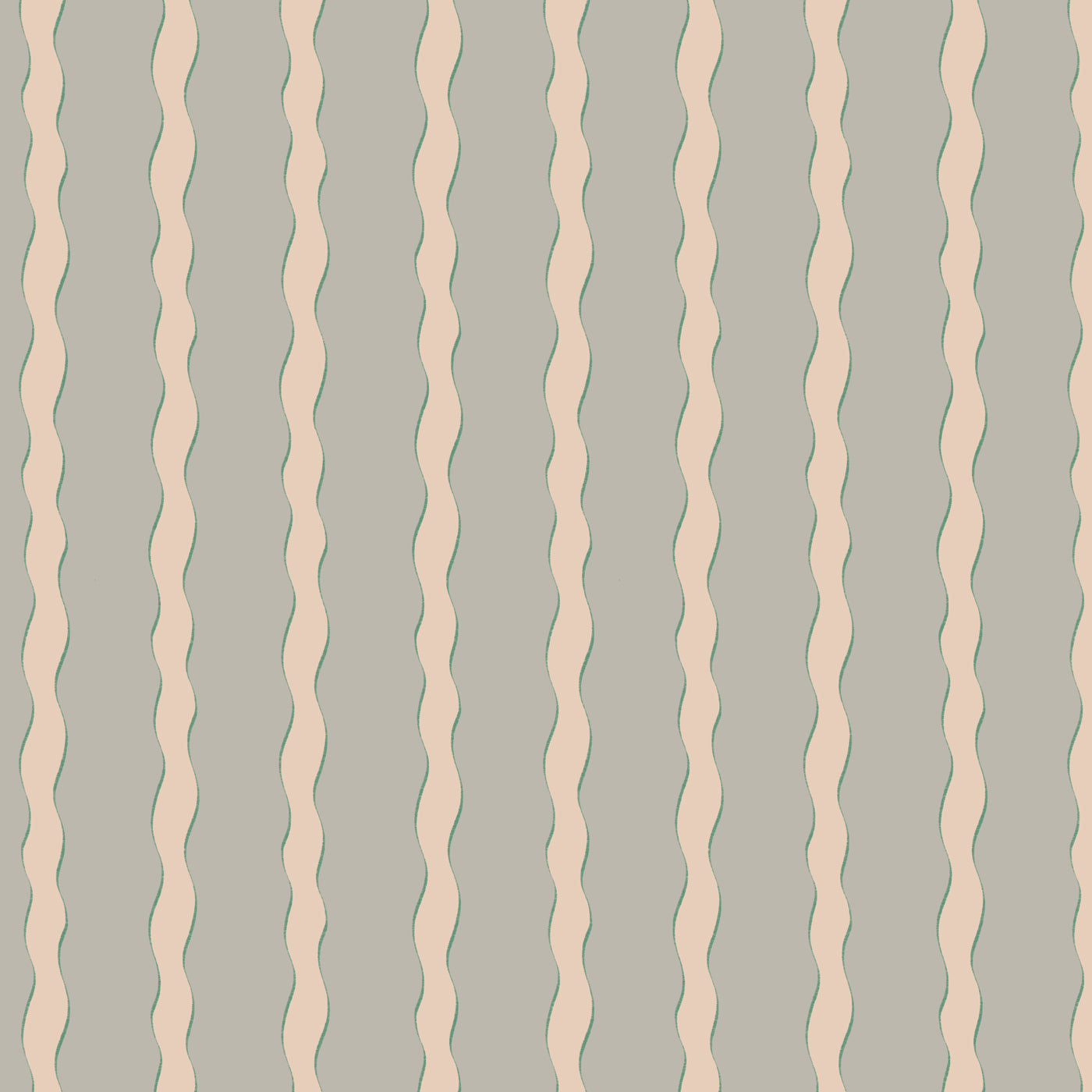 Scroll Stripe - Verdigris (Fabric)