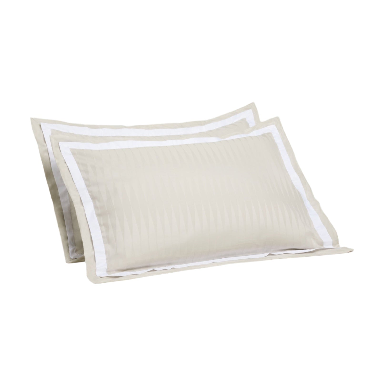 Jacquard Organic Cotton Pillowcases - Sterling Silver