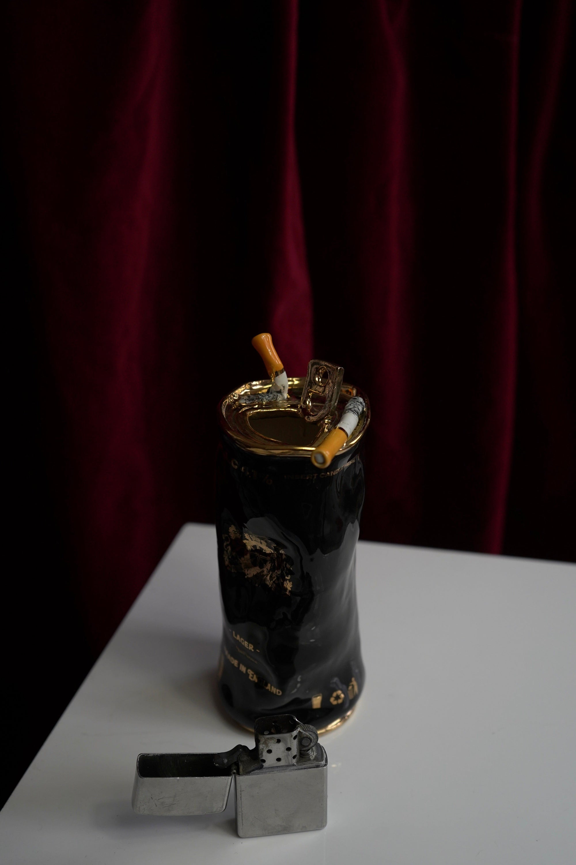 Couple of Cigarettes Beer Can