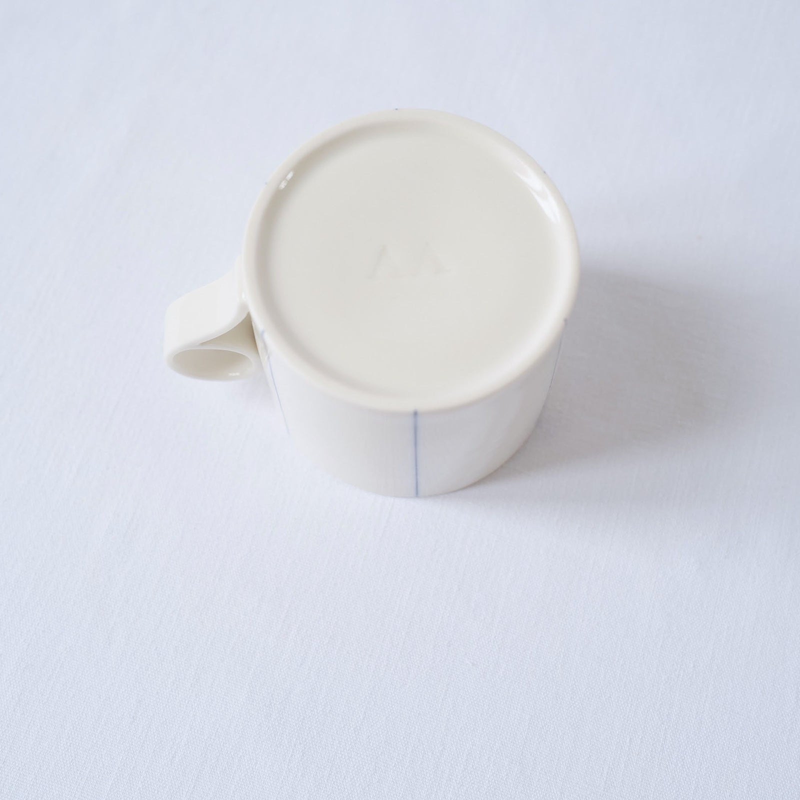 Medium Mug with Cobalt Stripes