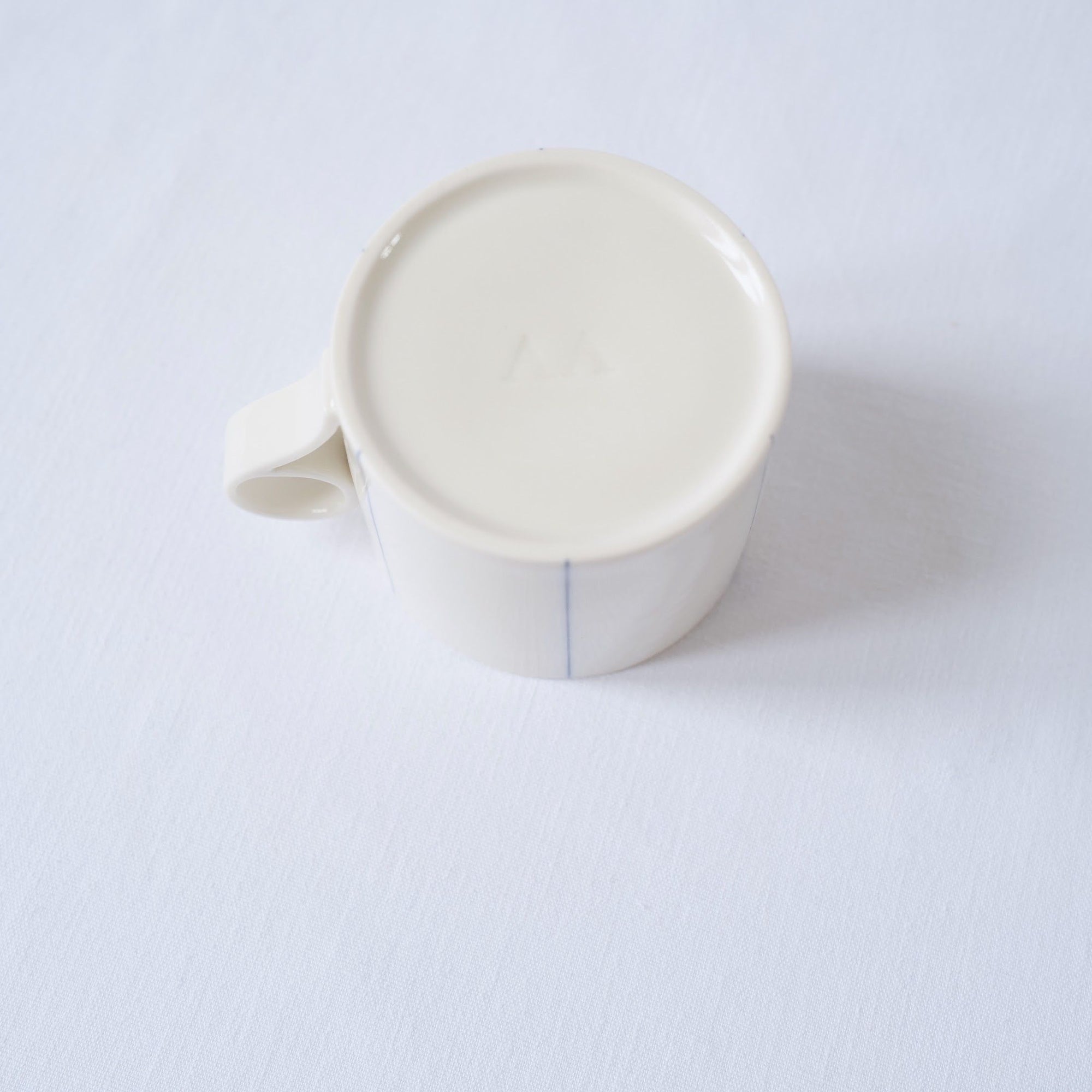 Medium Mug with Cobalt Stripes