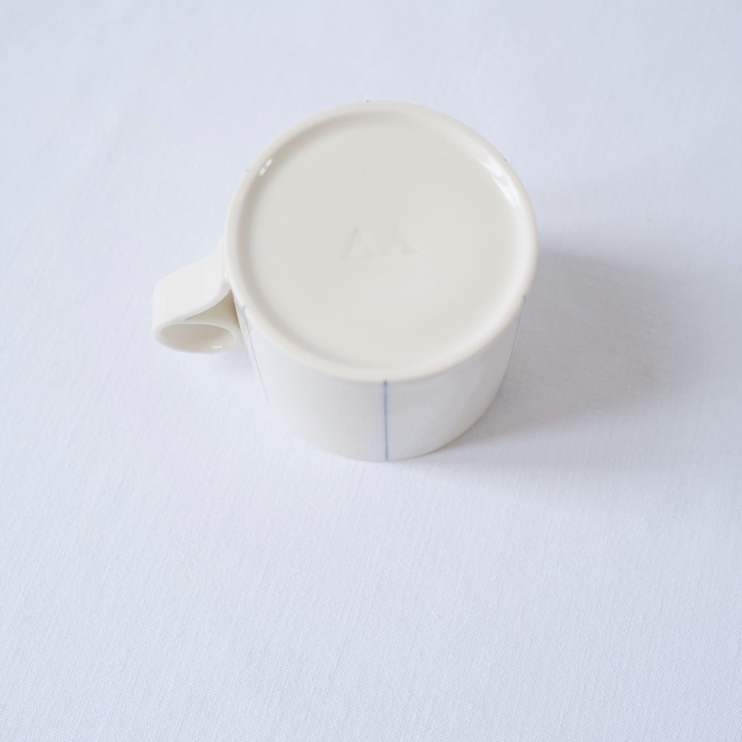 Medium Mug with Cobalt Stripes