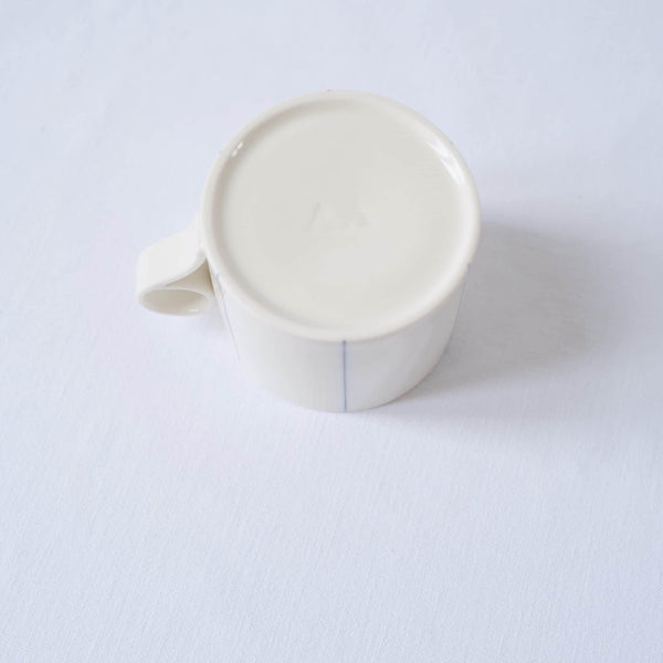 Medium Mug with Cobalt Stripes