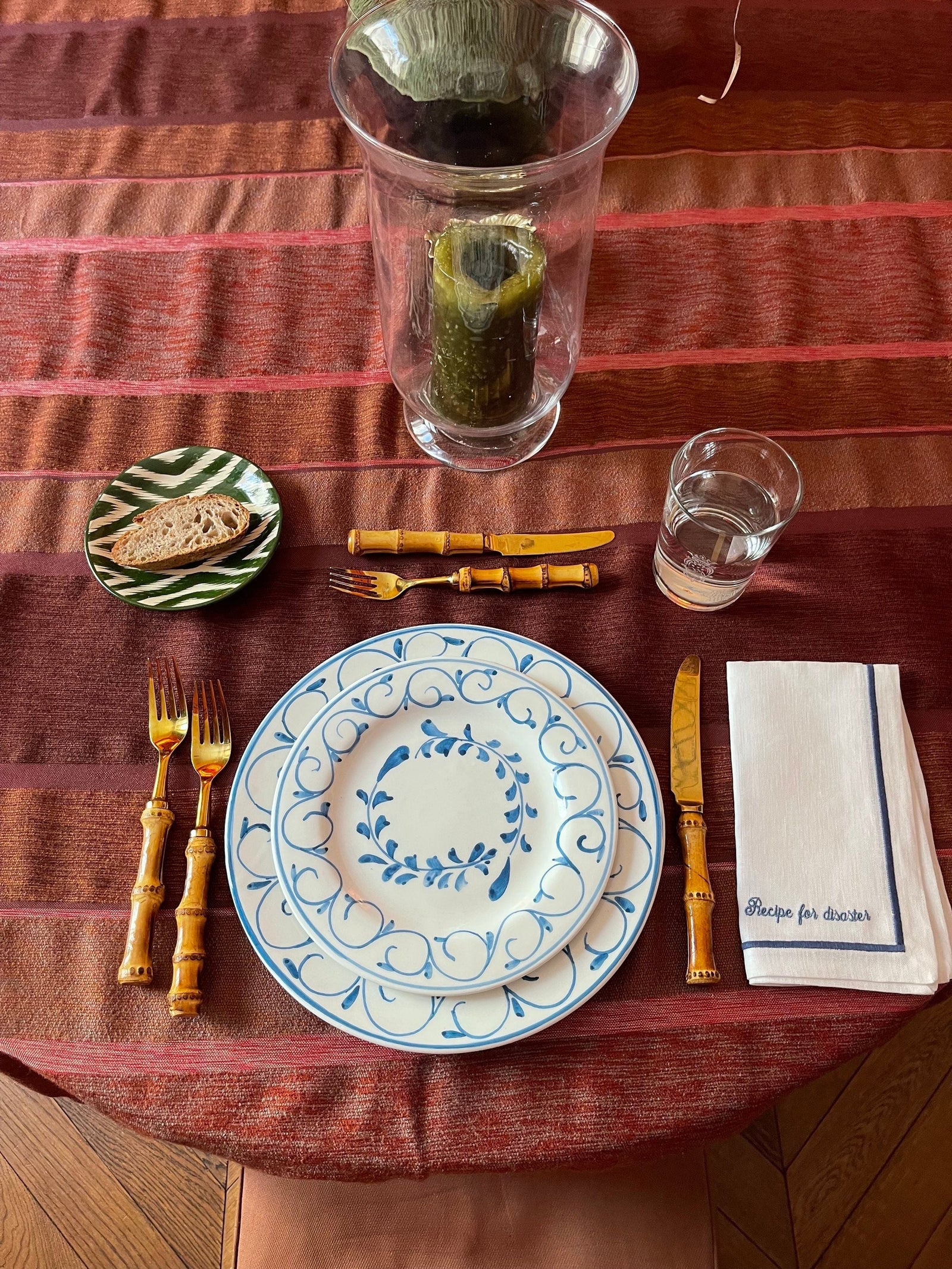 Ceramic Blue Sea Plate Set