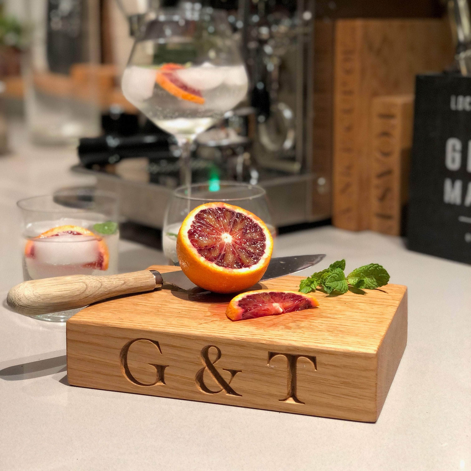 Oak Gin & Tonic (G&T) Board