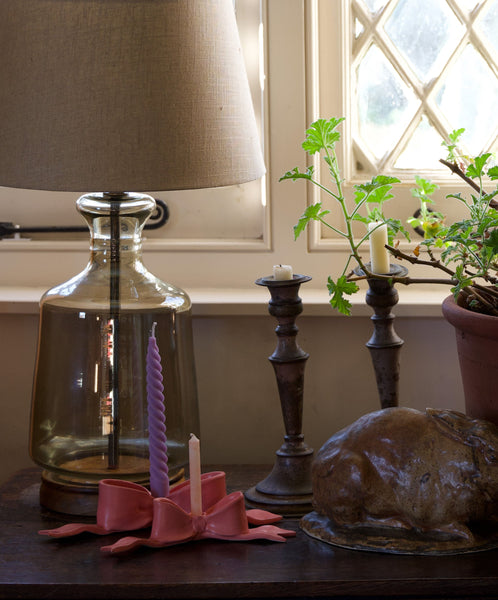 Pink Mini Bow Candlestick