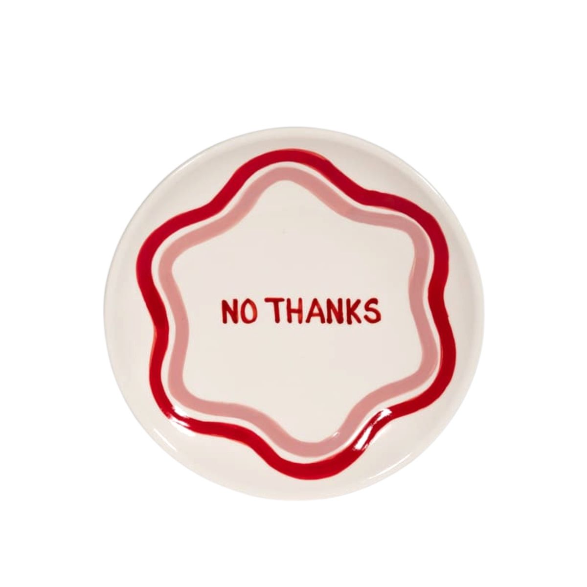 No Thanks Dessert Plate