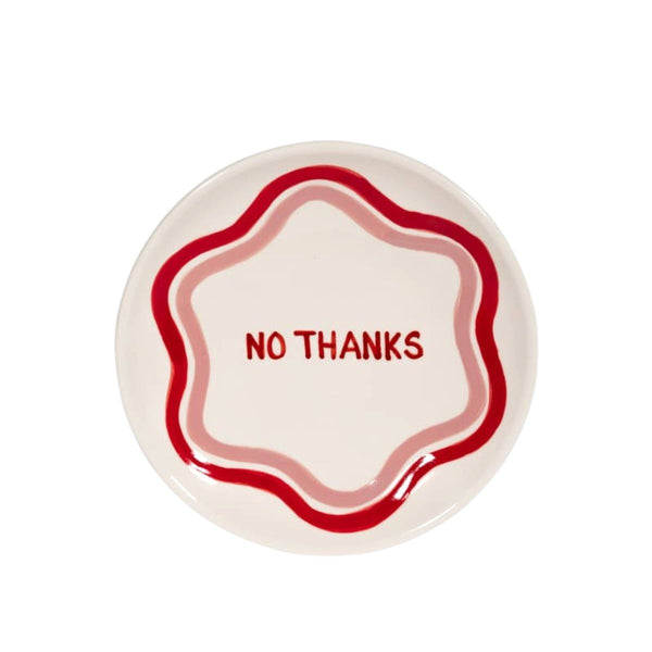 No Thanks Dessert Plate