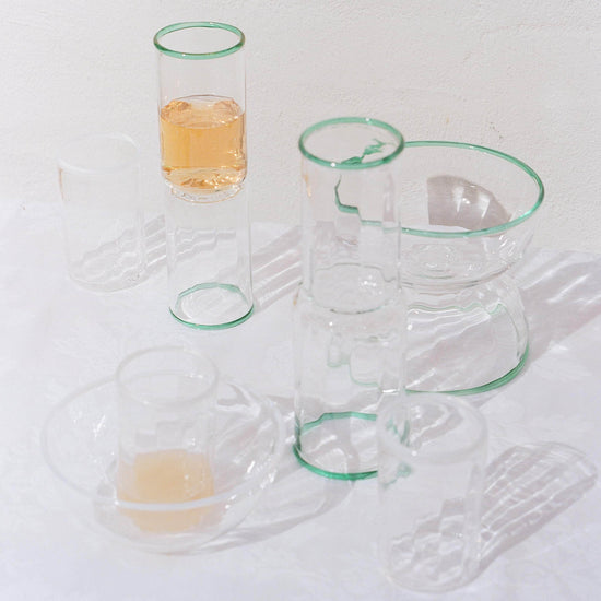 Peter Glass White Small - Set of Four