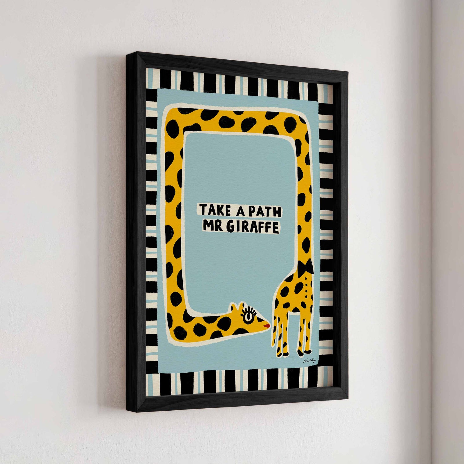Take a Path Mr Giraffe Print