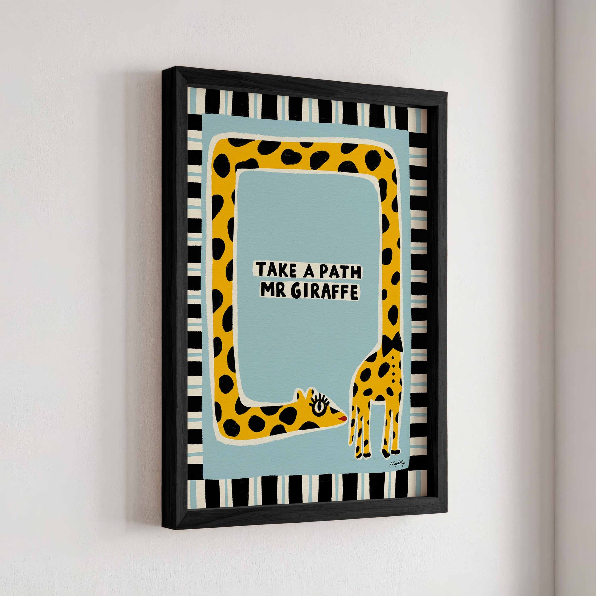 Take a Path Mr Giraffe Print