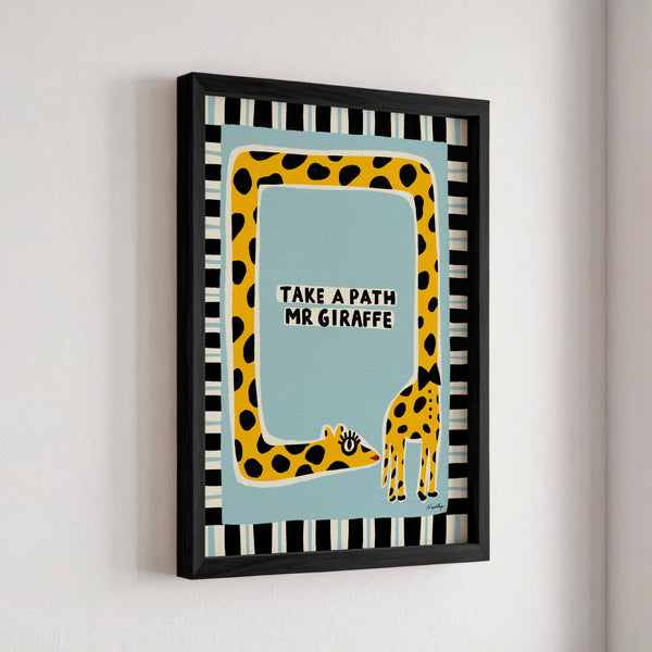 Take a Path Mr Giraffe Print
