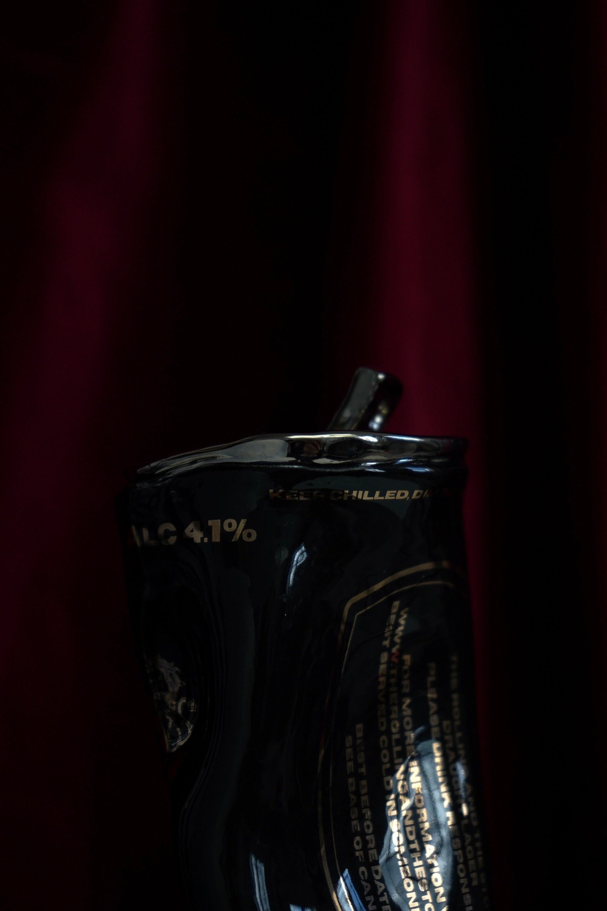 Crushed Silver Beer Can