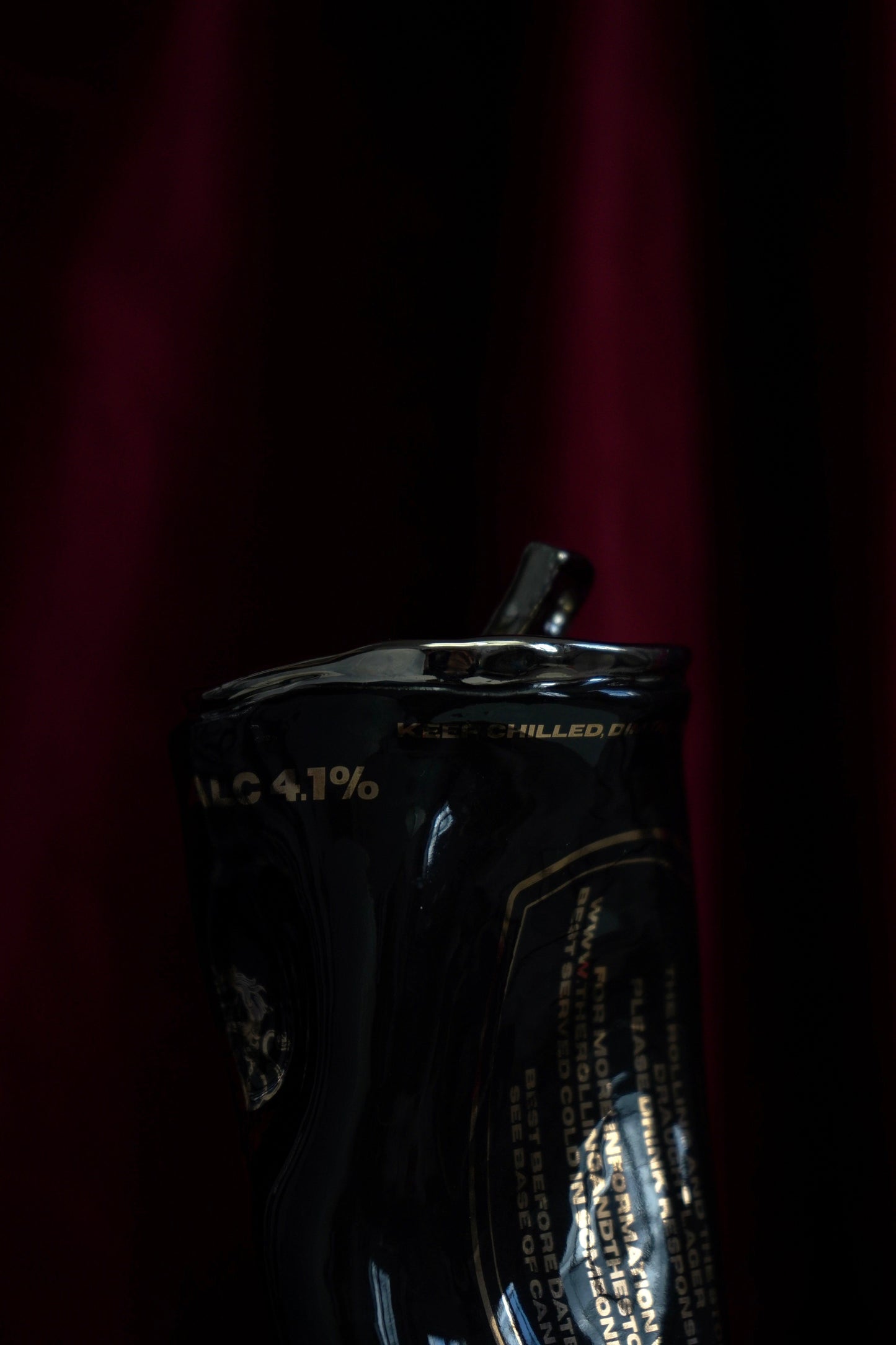 Crushed Silver Beer Can