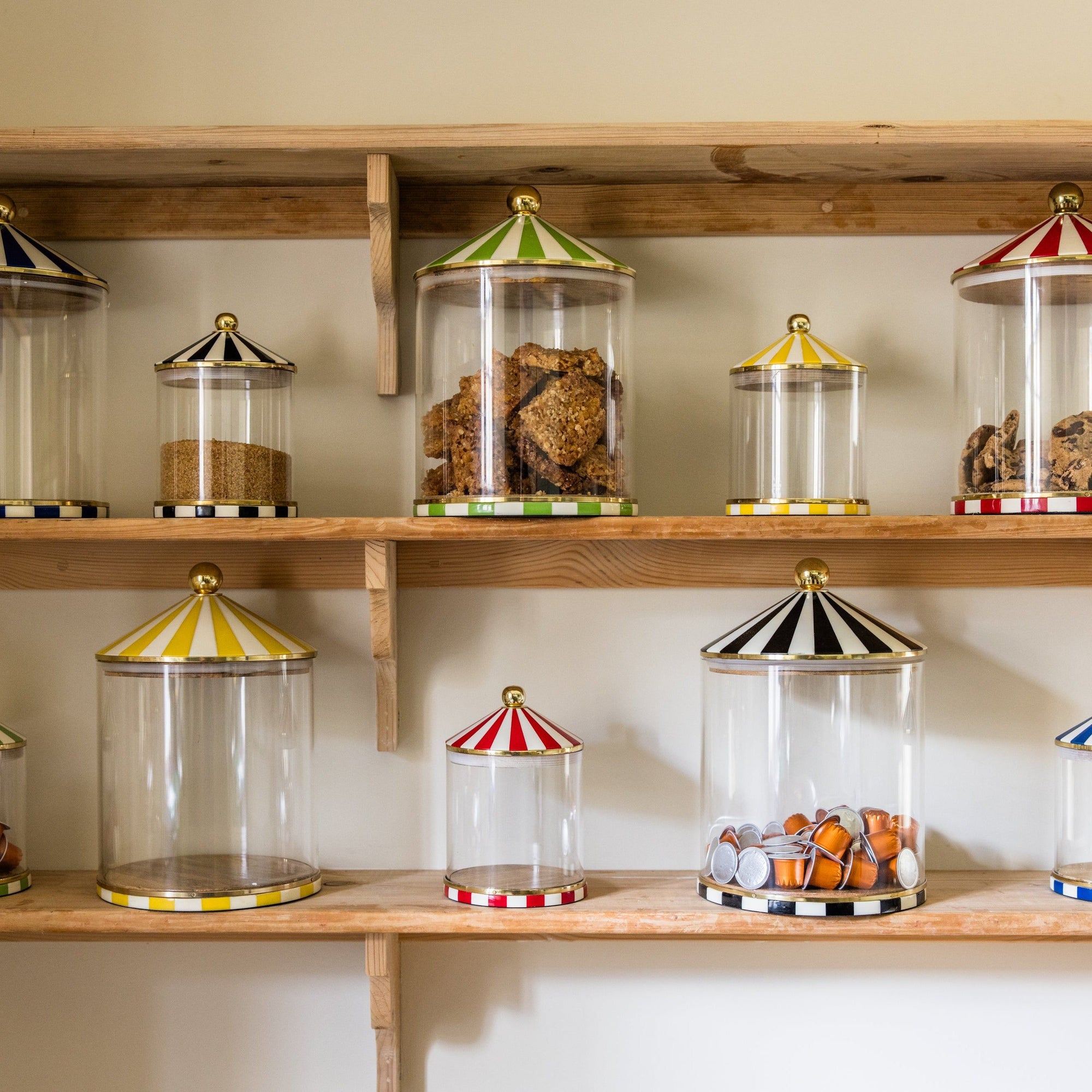 Circus Storage Jar | Red and White
