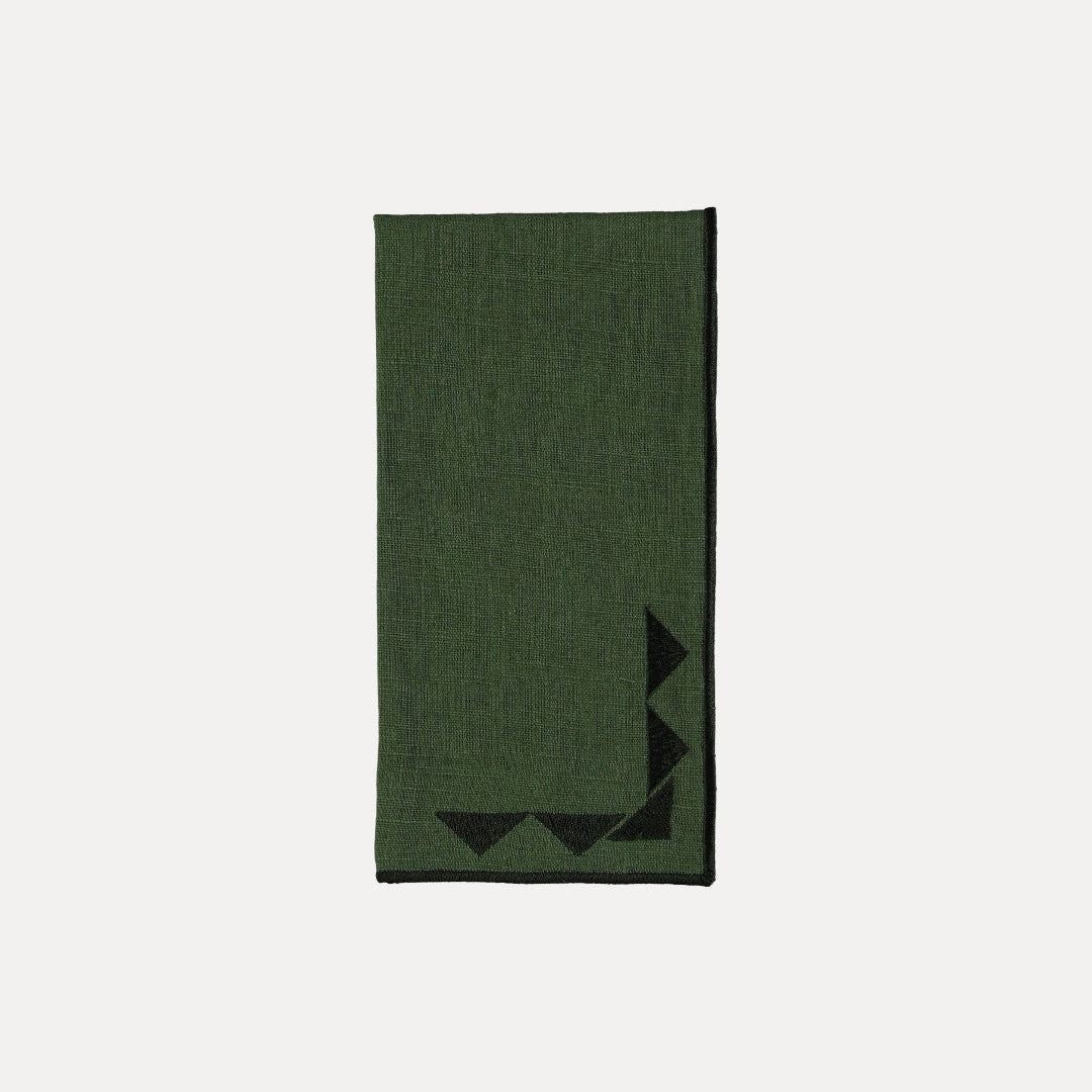 Sol Napkin, Green with Green