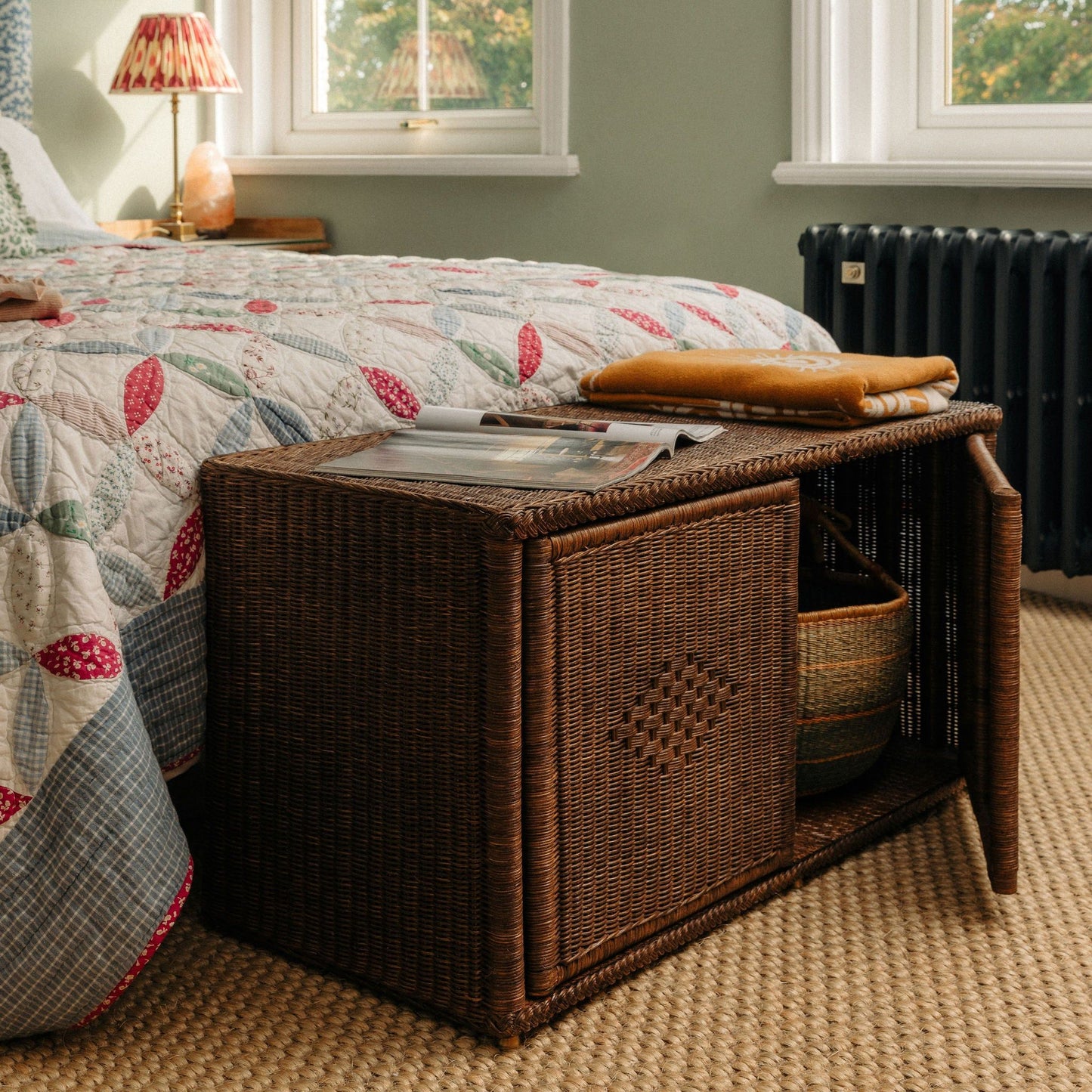 Peti Rattan Storage Bench