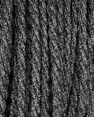 Anthracite Linen - Lola's Leads Fabric Extension Cable