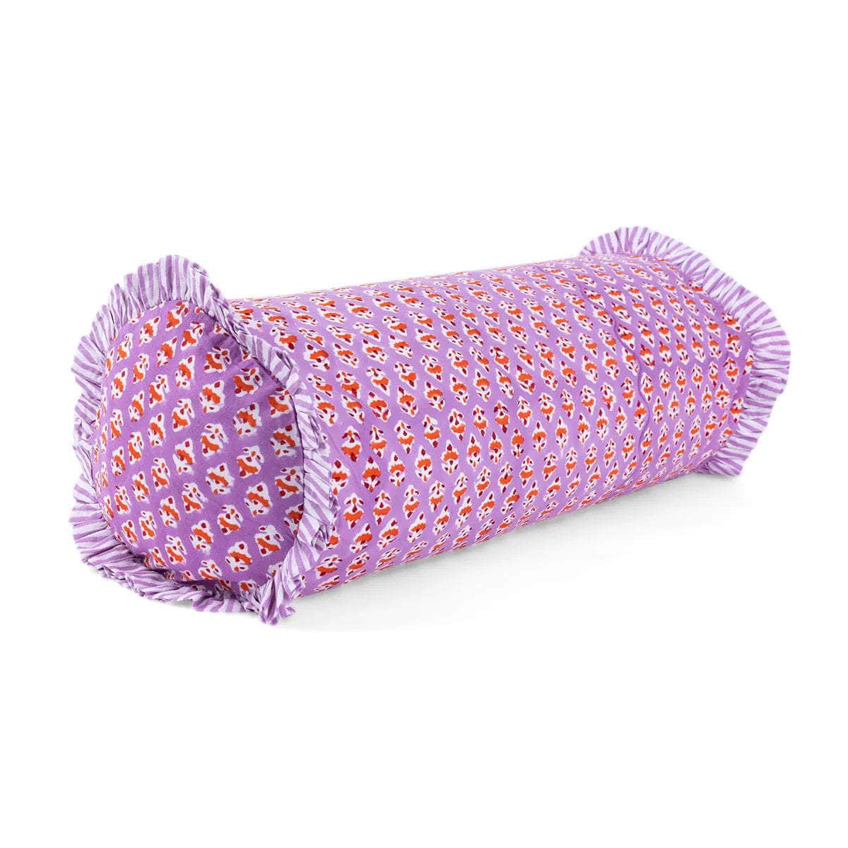 Ruffle Bolster Pillow - Ambroeus